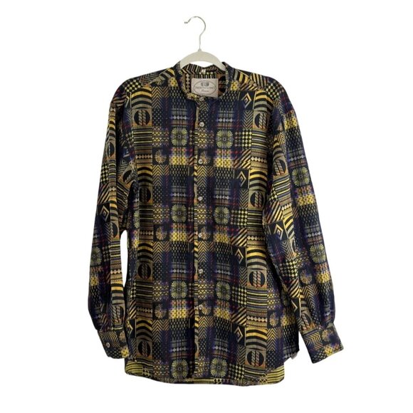 Pronto Uomo Firenze Button-Up Shirt Cotton Boho Italian Mens Size 52 / US L - Picture 1 of 8